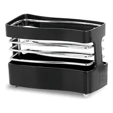 Organizador Porta Guardanapo Preto Cromo Colors Niquelart332 Cor Preto Nome Do Desenho Curve Foto  mini 1