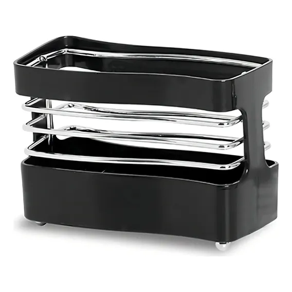 Organizador Porta Guardanapo Preto Cromo Colors Niquelart332 Cor Preto Nome Do Desenho Curve Foto 1