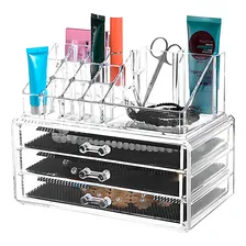 Organizador Porta Maquiagem Pincel Batom AcrÃlico 3 Gavetas Foto mini 1