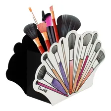 Organizador Porta Pincéis Maquiagem Com Divisória Foto mini 1