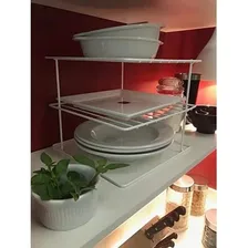 Organizador Pratos Quadrado Aço Carbono Separador Reforçado Foto mini 3