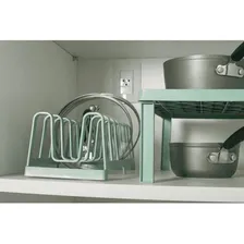 Organizador Tampas De Panelas Pratos Canecas Multiuso Ou Cor Branco Foto mini  2