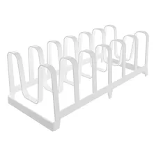 Organizador Tampas De Panelas Pratos Canecas Multiuso Ou Cor Branco Foto  mini 1