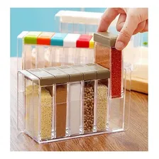 Organizador Tempero Acrílico Porta Condimento 7 Peças Foto mini 3