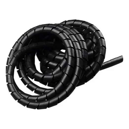 Organizador Tubo Espiral 18mm X 20 Metros Preto Foto 1