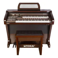 Orgao Eletronico Tokai Md750wg Gold Wengue Foto mini  2