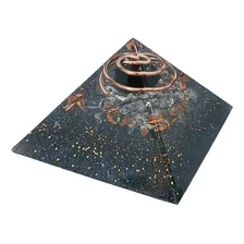 Orgonite Pirâmide 4cm Turmalina Negra E Cristal Proteção Foto  mini 1
