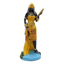 Orixa Oxum 25 Cm Estatueta Lua MÃstica Candomble Umbanda Cor Amarelo Foto mini 1