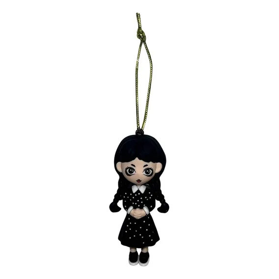 Ornamento Enfeite Para Árvore De Natal - Boneca Personagem Filme Desenho Menina Wandinha 3d - Decoração Natalina - Wednesday Foto 1