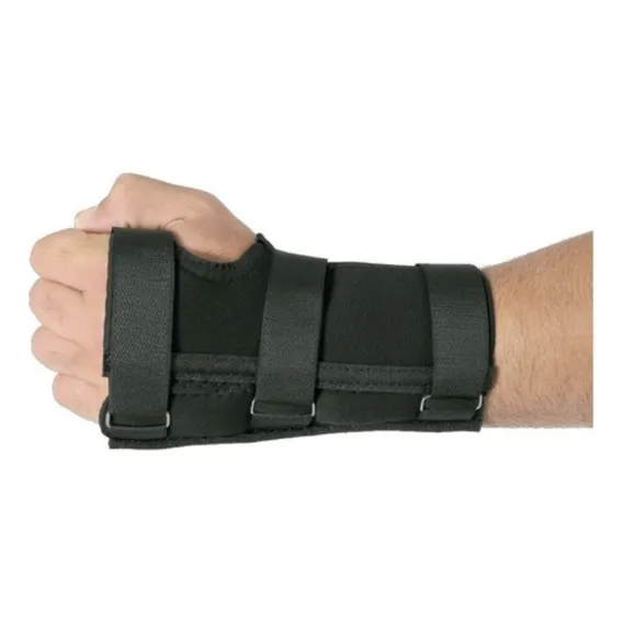 Órtese Curta Para Punho Em Neoprene Com Tala Preto Esq / Dir Tamanho Gg Foto 1