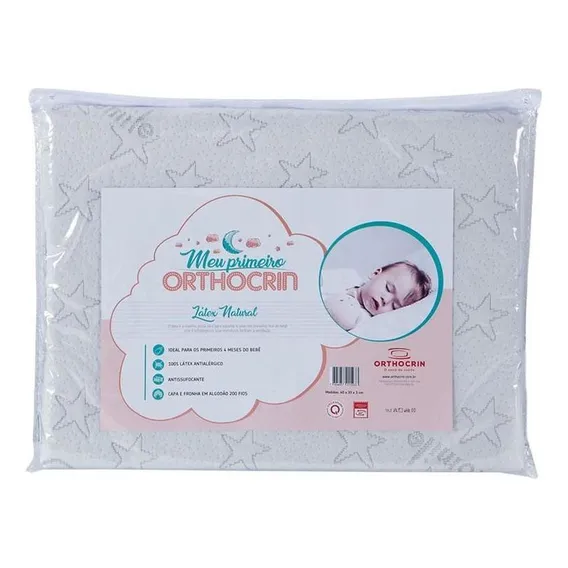 Orthocrin Travesseiro Infantil recém-nascido meu primeiro látex Foto 1