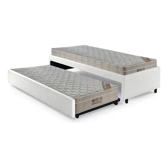 Ortobom Bicama Box com Colchão 199x99cm solteiro branco Foto 1