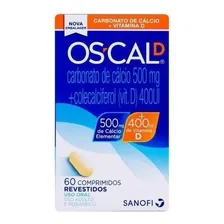 Oscal D 500 + 400 Sanofi Aventis 60 Comprimidos Sabor Neutro Foto mini 2