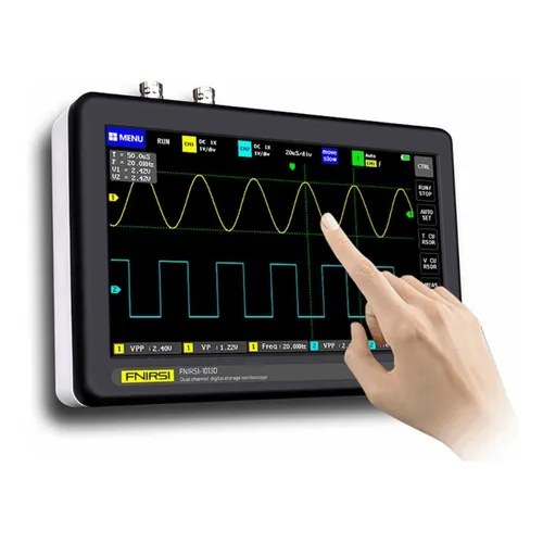 Osciloscópio Digital Fnirsi 1013d 100 Mhz 2 Canais Tablet Foto 1