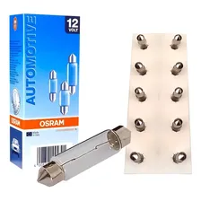 Osram - 6428 Lâmpada 12v 3w Sv7-8 Torpedo 28mm - 10 Pçs Foto  mini 1