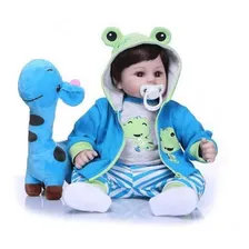 Ot Toys BebĂȘ Reborn Baby BebĂȘ Reborn Menino Girafinha Corpo Tecido Foto mini 3