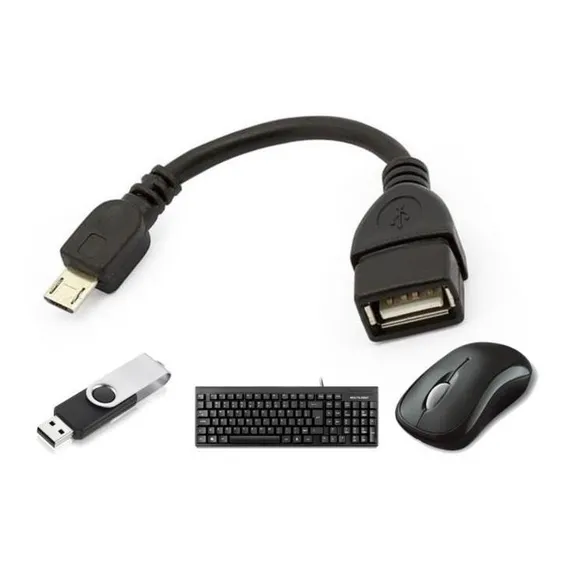 Otg V8 Adaptador P/ Pen Drive Impressora Mouse Teclado Usb Foto 1