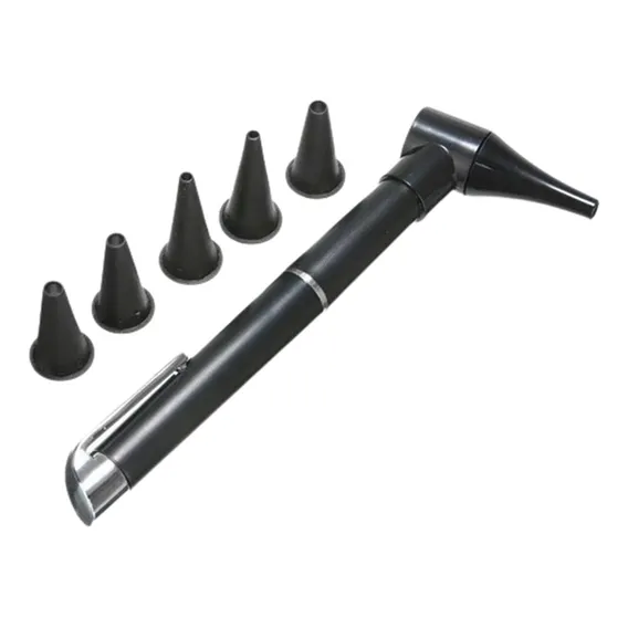 Otoscópio Medico Lanterna Led Clinica + Espéculos Completo Foto 1