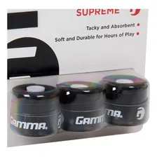 Overgrip Gamma Supreme Com 03 Unidades Preto Foto mini  3