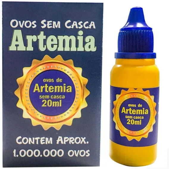 Ovos de Artemia Sem Casca 20ml para Alevino filhote de peixe Foto 1