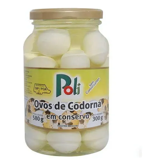 Ovos De Codorna Em Conserva Poli 300g Foto 1