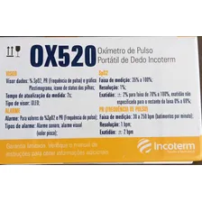 Oxímetro de pulso para dedo Incoterm OX520 preto Foto mini 2
