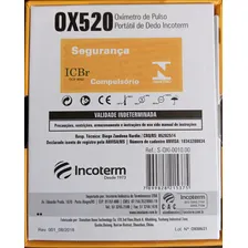 Oxímetro de pulso para dedo Incoterm OX520 preto Foto mini 4