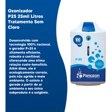 Oz么nio Para Piscinas Panozon P25 25 Mil Litros 220V Foto mini 3