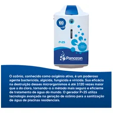 Oz么nio Para Piscinas Panozon P25 25 Mil Litros 220V Foto mini 4