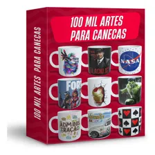 Pack +100.000 Artes Pronta P/ Sublimar Caneca - Rápido Foto  mini 1