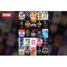Pack 100 Flyers Templates Editáveis Psd Partys Djs Festas Foto mini 2