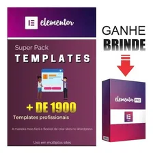 Pack 1900 Templates Wp Elementor + Brinde Foto mini  2