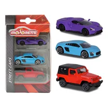 Pack 3 Miniaturas Street Cars B - 1/64 - Majorette Foto mini 1