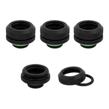 Pack 4 Fitting Tubo Rígido Corsair Xf Od 14mm Water Custom Led Black Foto  mini 1