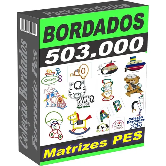 Pack 503.000 Matriz Bordados Pes Brother Bernina Baby Lock Foto 1