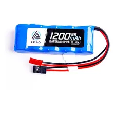 Pack Bateria 6v 1200mah Flat 5 Cel Com 2 Plugs Futaba E Jst Foto mini 1