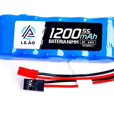 Pack Bateria 6v 1200mah Flat 5 Cel Com 2 Plugs Futaba E Jst Foto mini 2