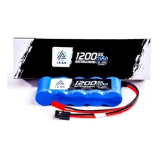 Pack Bateria 6v 1200mah Flat 5 Cel Com 2 Plugs Futaba E Jst Foto mini 3
