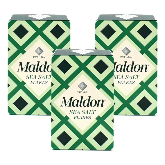 Pack C/ 3 Un Sal Maldon 250g O Melhor Sal Gourmet Churrasco Foto 1