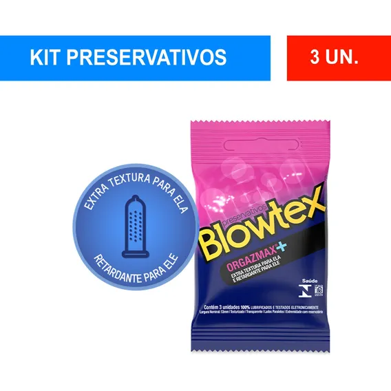 Pack C/3 Preservativo Blowtex C/3 Orgazmax Foto 1