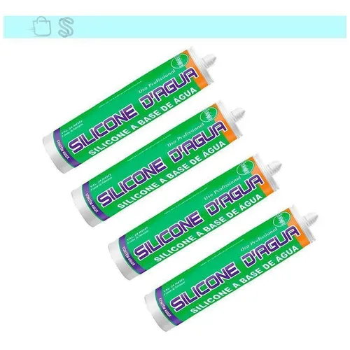 Pack Com 4 Silicone Branco 450g Selante Acrílico Base Água Foto 1