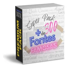 Pack + De 300 Fontes Famosas Para Designer Gráfico Foto mini 1