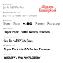 Pack + De 300 Fontes Famosas Para Designer Gráfico Foto mini 2