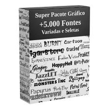 Pack + De 5000 Fontes Designer Gráfico, Edição E Fotografos Foto mini 1