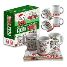 Pack De Artes Flork Natal Para Canecas + Kit Digital Foto  mini 1