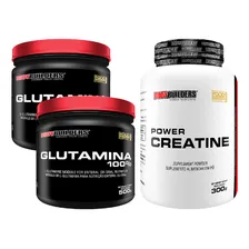 Pack Glutamina 1kg e Creatina 300g Bodybuilders Sabor Natural Foto mini 1