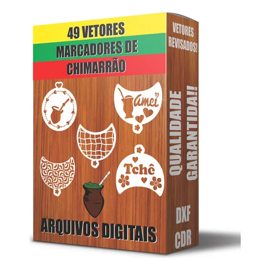 Pack Vetor Lembrança Chimarrão Vetor Cnc Foto 1