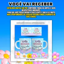 Pacote +100 Arquivos Para Canecas Gospel, Artes, Mockups Foto mini 4