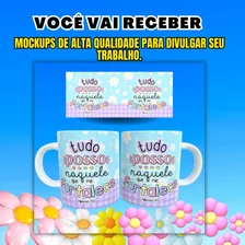 Pacote +100 Arquivos Para Canecas Gospel, Artes, Mockups Foto mini 2