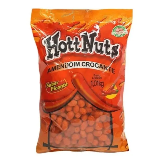 Pacote Amendoim Picante Crocante 1kg - Hittnuts Foto 1